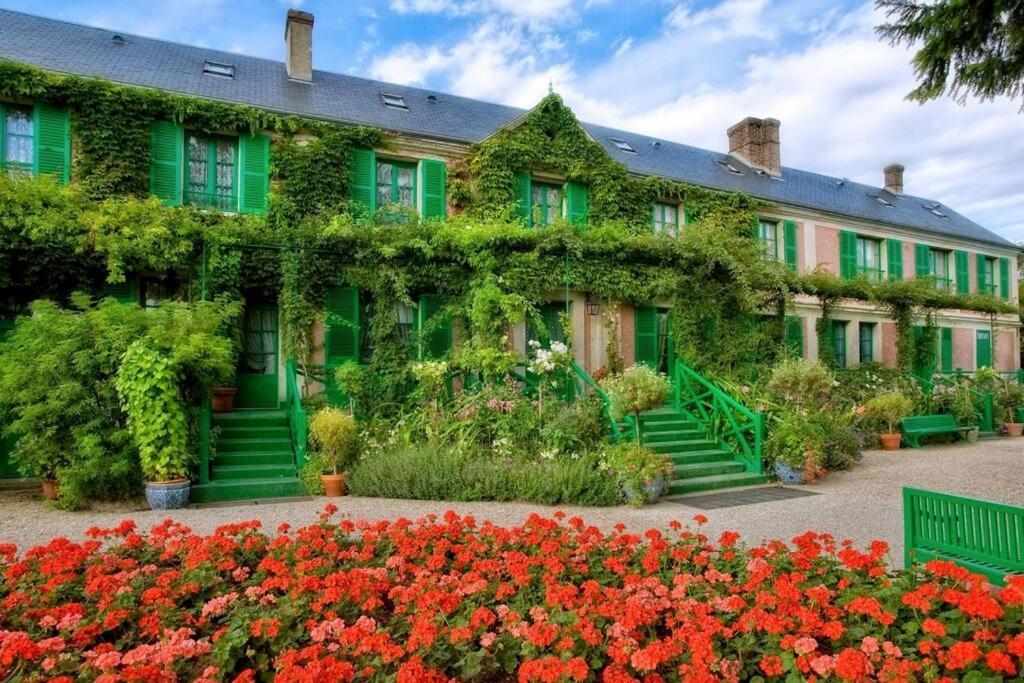 Maison Fleurs De Lys, Climatisee, Wifi Et Parking Privee Gratuit, Lave-Linge, Vernon Giverny Exteriör bild